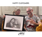 Custom Pencil Drawing From Photo: Authentic Handcrafted Art