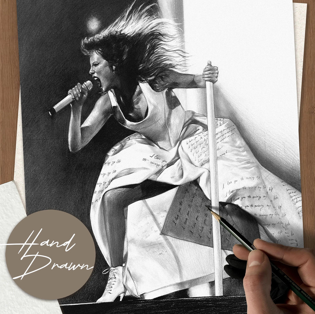 Custom Hand-Drawn Graphite Pencil Portrait