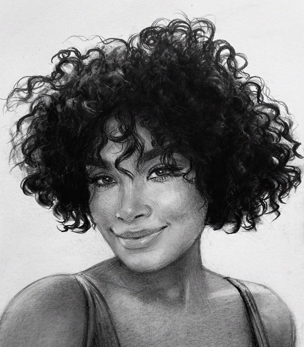 Custom Hand-Drawn Graphite Pencil Portrait